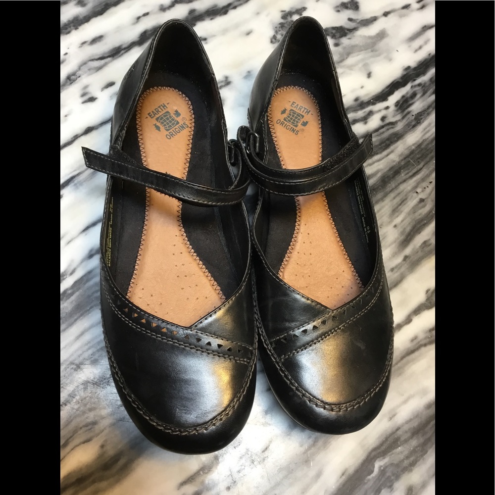 NWOT Black leather Earth Origins/Drew/9.5